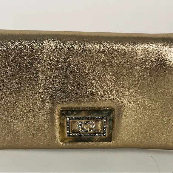 ESCADA metallic handbag with logo and crystals - Picture 1 of 10